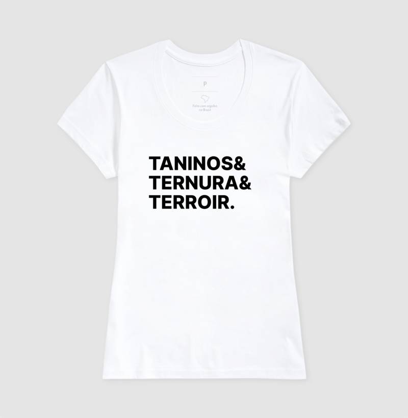 Camiseta Taninos & Ternura & Terroir