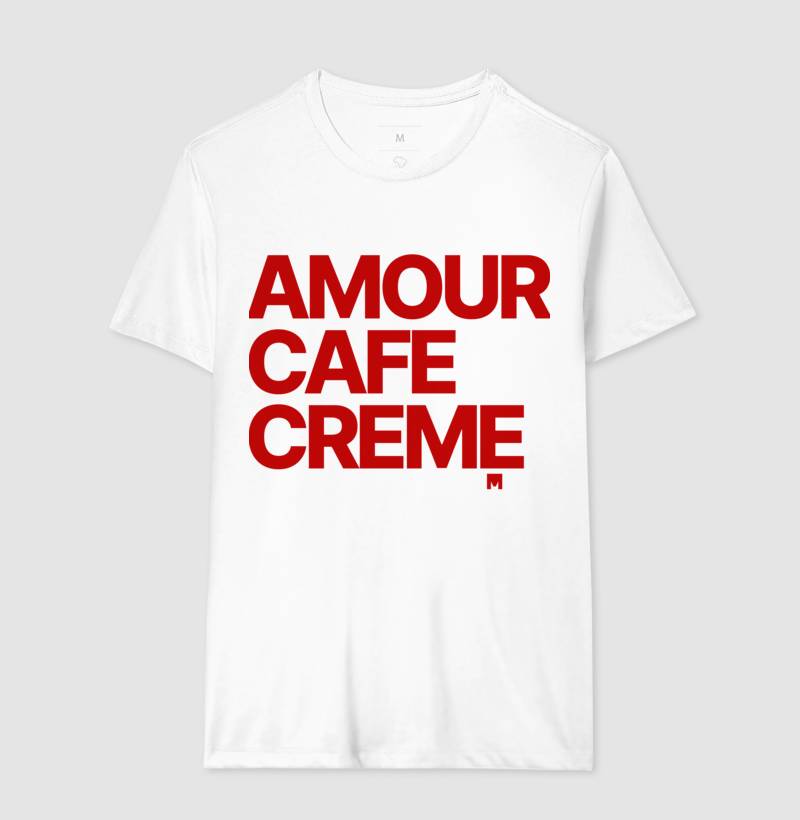 Camiseta Amour Cafe Creme