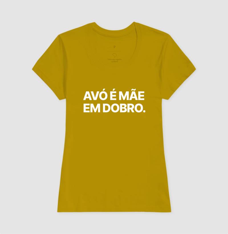 Camiseta Avó é Mãe em dobro