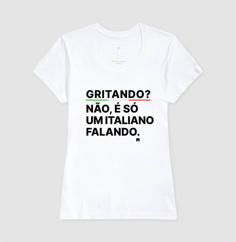 Camiseta Falando como um Italiano